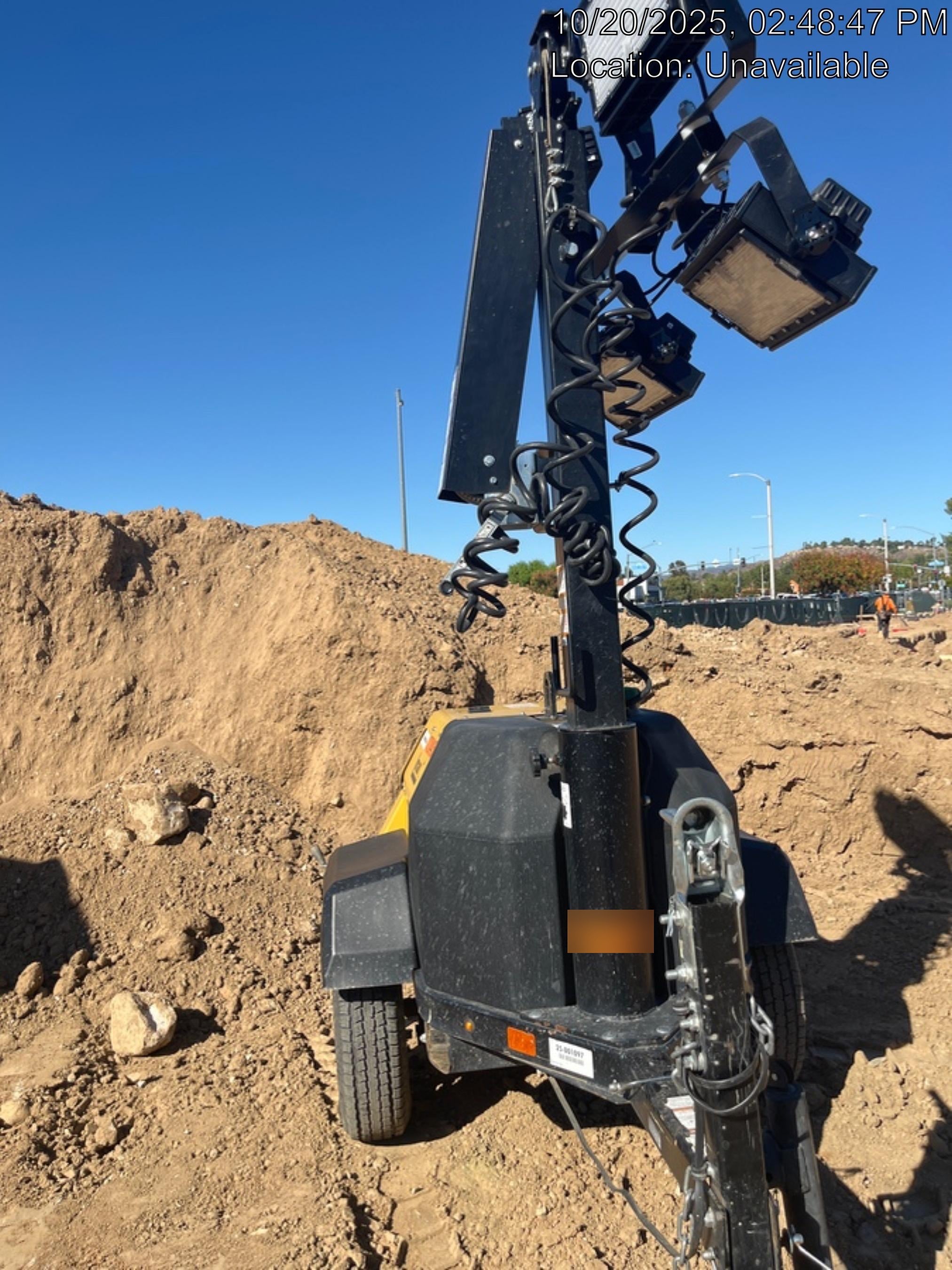 2021 Allmand NLV3GR (4) LED Light Fixture 350W, 23' Vertical Mast, 3kW Prime, Towable, Deep Sea L401, Leveling Jacks, Yanmar T4F 5.8hp