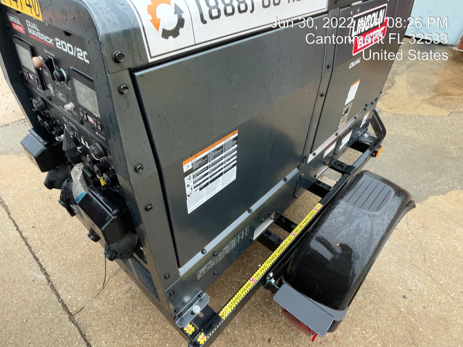 2021 Lincoln Electric Dual Maverick 200/200X Ready Pak 3 (includes trailer, cable rack, fender light kit)