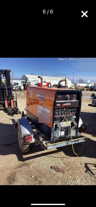 2022 Lincoln Electric LE400 Kubota V1505, Trlr, Cable Rack, Light Kit, ES Decals, T3