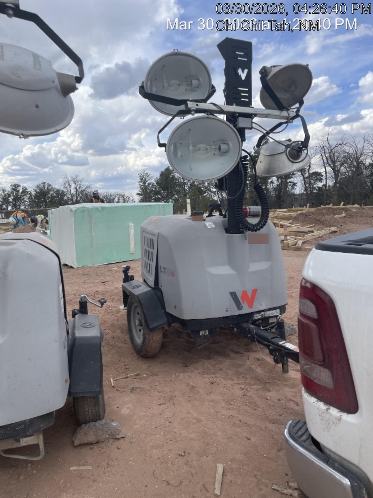 2019 Wacker Neuson LTV6L-MH Wacker Neuson LTV6L Mobile Light Tower w/Fuel Level Sensor Installed