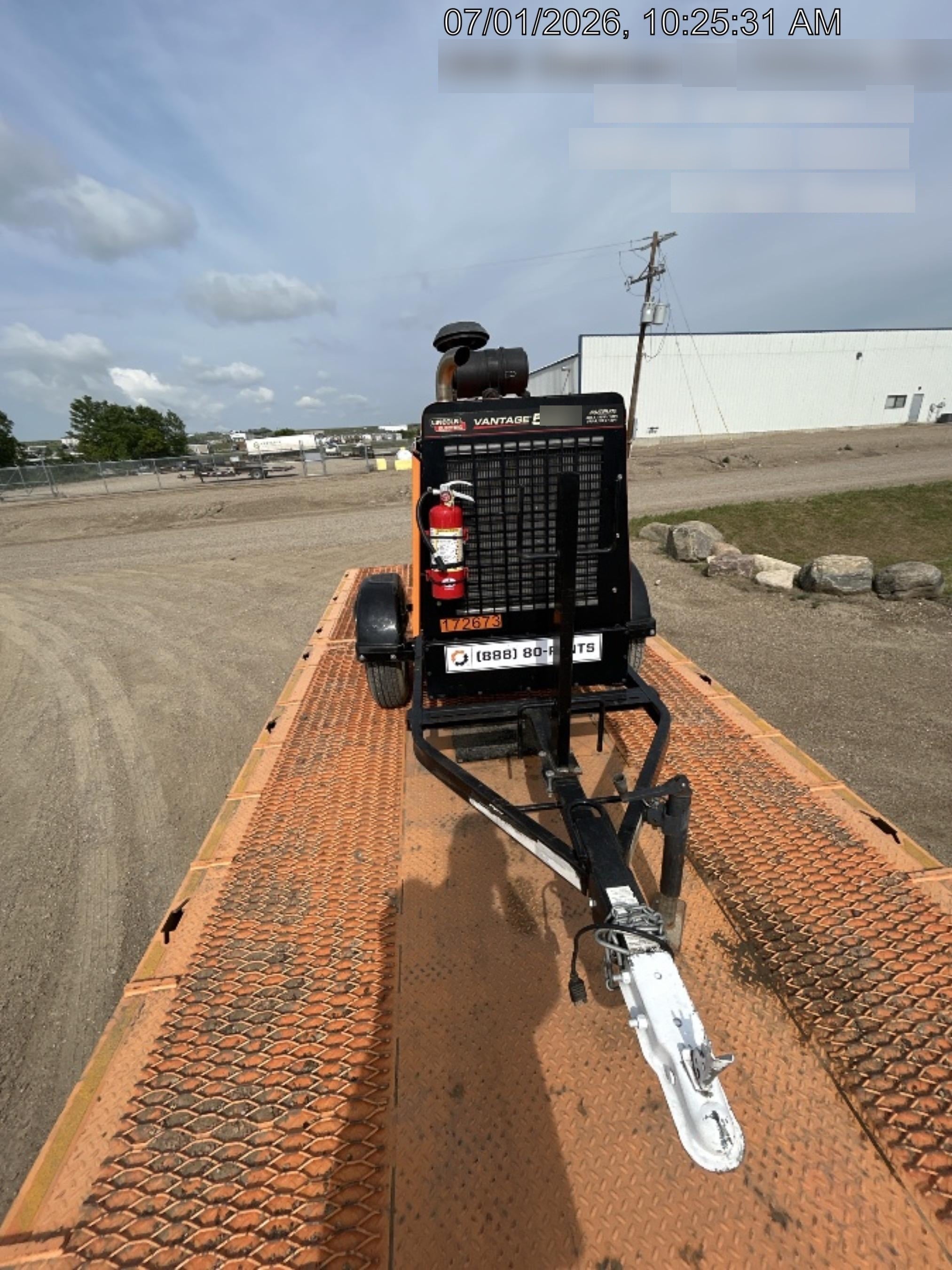 2021 Lincoln Electric Vantage 549X Ready Pak 3, ORANGE (includes trailer, cable rack, fender light kit)