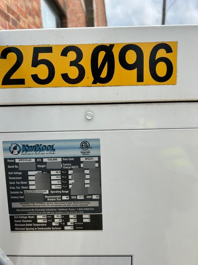 2022 KWIKOOL KPO12-43H