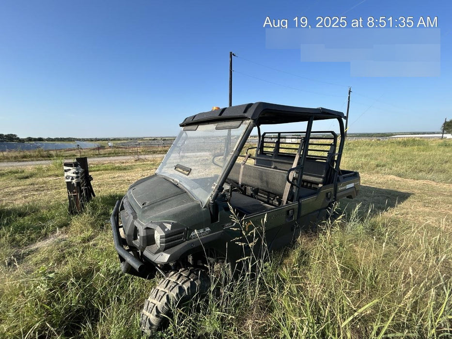 2019 Kawasaki Mule PRO-DXT Standard Options, Backup Alarm, Beacon, Plastic Hard Top, Poly Windshield, Horn Kit