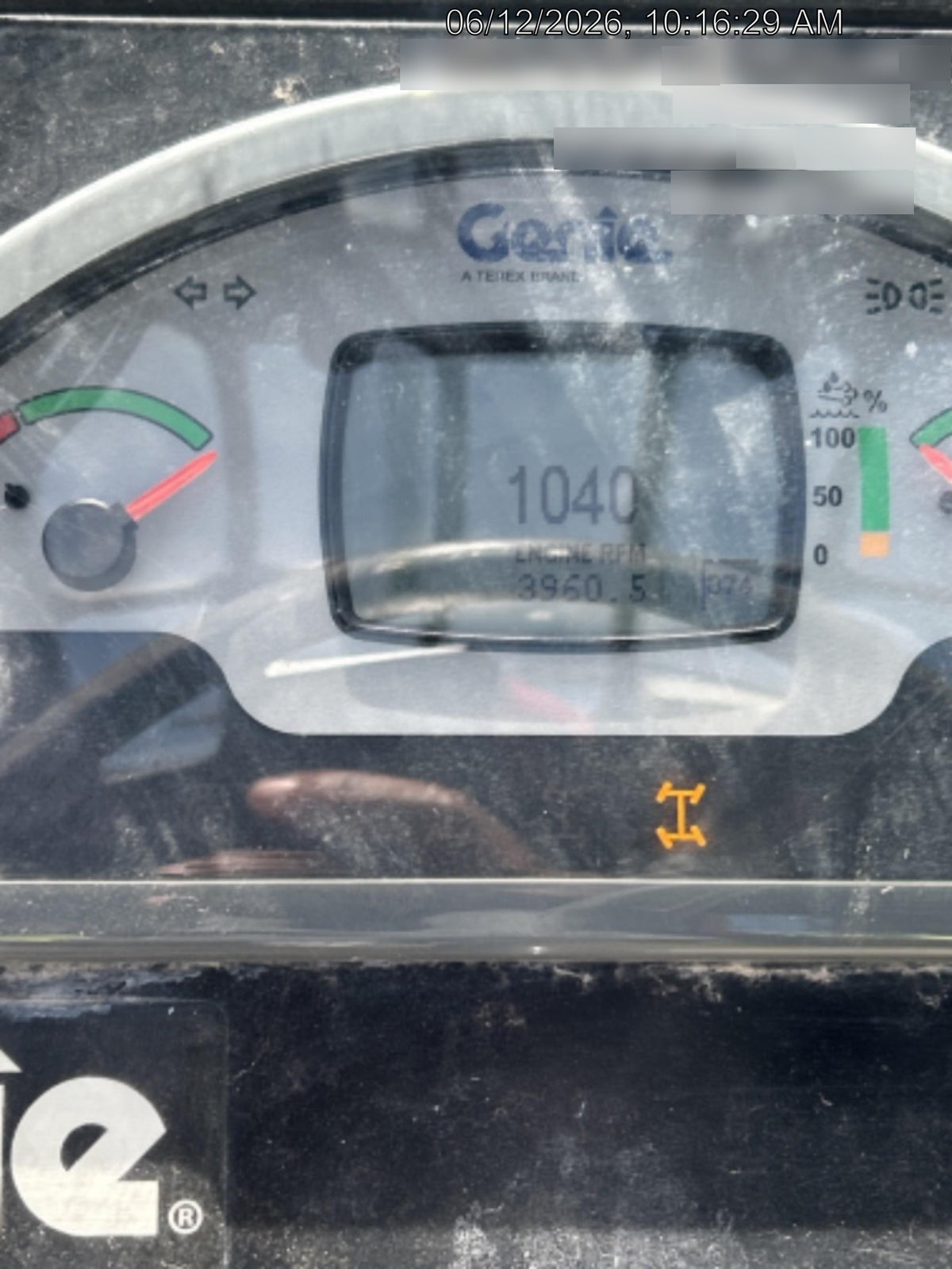 2018 Genie GTH-844 Genie GTH-844 w/Enclosed Cab w/HVAC, Work Lights, Solid Tires, Beacon, 60" Carriage and Forks