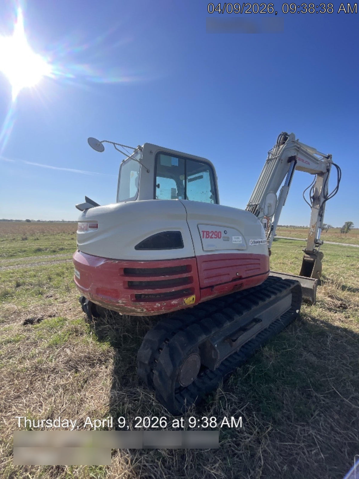 2020 Takeuchi TB290C Cab/Heat/Air, Rubber Tracks, Manual TAG QC