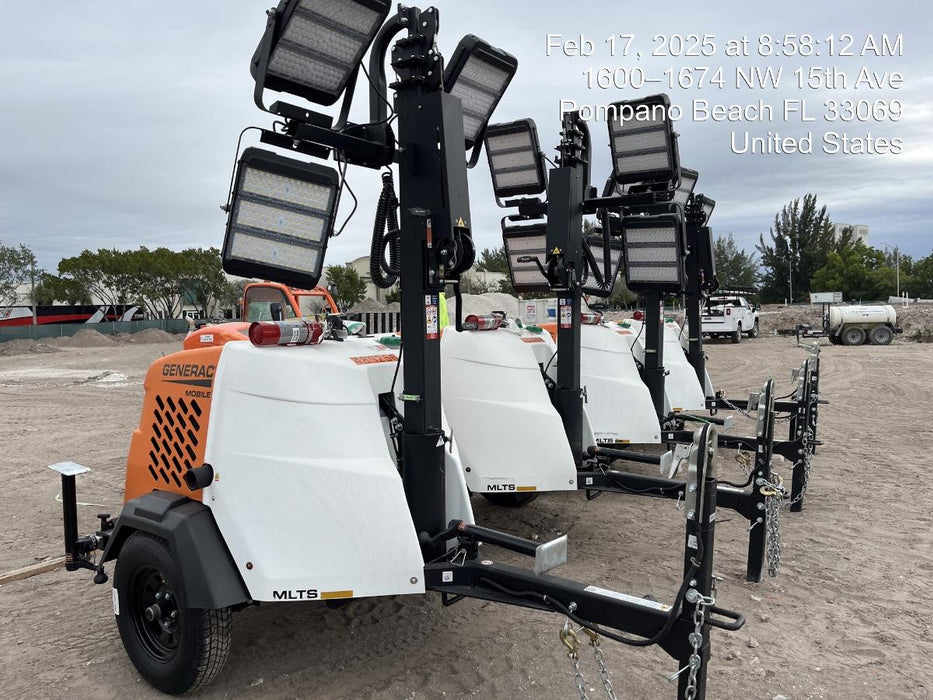 2025 Generac MLTS-4 Diesel, Mitsubishi L2E, 7.1 hp @1800 rpm, Flex Switch 120V Input, Powerzone Controller, (4) 320W LED Lights, 4kW Generator, 39.9 Gal Fuel Tank, 2" Ball, T3, ES Decals