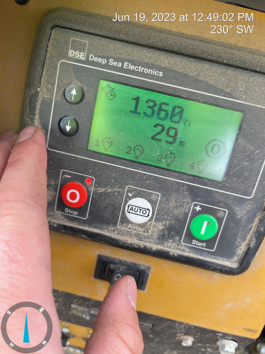 2022 Allmand NLV3GR (4) LED Light Fixture 350W, 23' Vertical Mast, 3kW Prime, Towable, ES Decals, T3