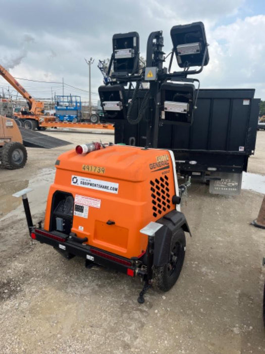 2025 Generac MLTS-4 Diesel, Mitsubishi L2E, 7.1 hp @1800 rpm, Flex Switch 120V Input, Powerzone Controller, (4) 320W LED Lights, 4kW Generator, 39.9 Gal Fuel Tank, 2" Ball, ES Decals
