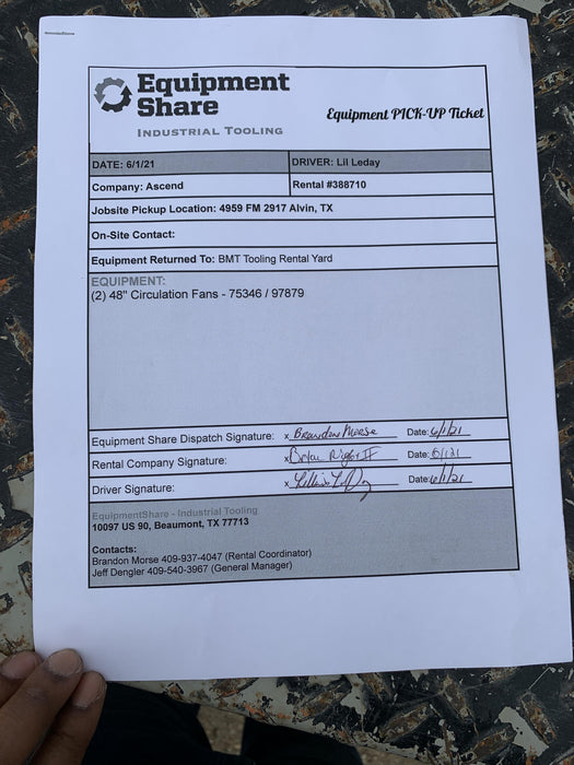 2020 IRONTON 1 HP Air Mover & Carpet