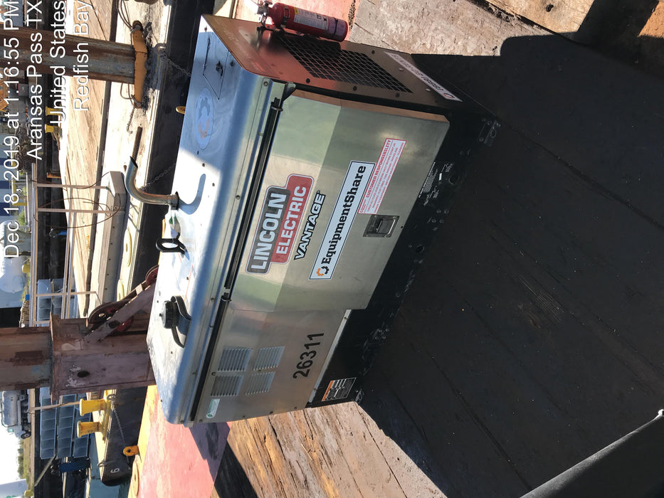 2019 Lincoln Electric Vantage 322 Lincoln Vantage 322 Welder w/Trailer, Light Kit, Cable Rack