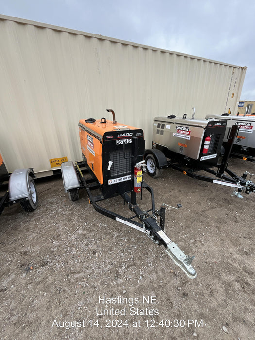 2022 Lincoln Electric LE400 Kubota V1505, Trlr, Cable Rack, Light Kit, ES Decals, T3