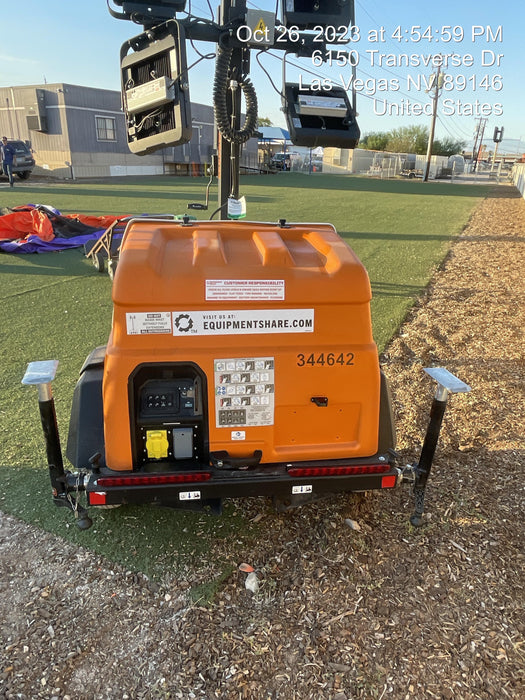 2023 Generac MLT2 Diesel, Flex Switch 120V Input, Powerzone Controller, (4) 320W LED Lights, 4kW Generator, 39.9 Gal Fuel Tank, 2" Ball, T3