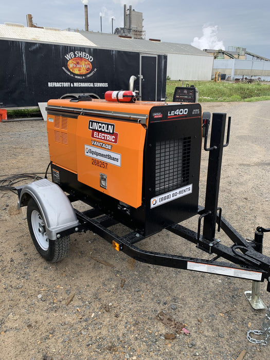 2022 Lincoln Electric LE400 Kubota V1505, Trlr, Cable Rack, Light Kit, ES Decals, T3