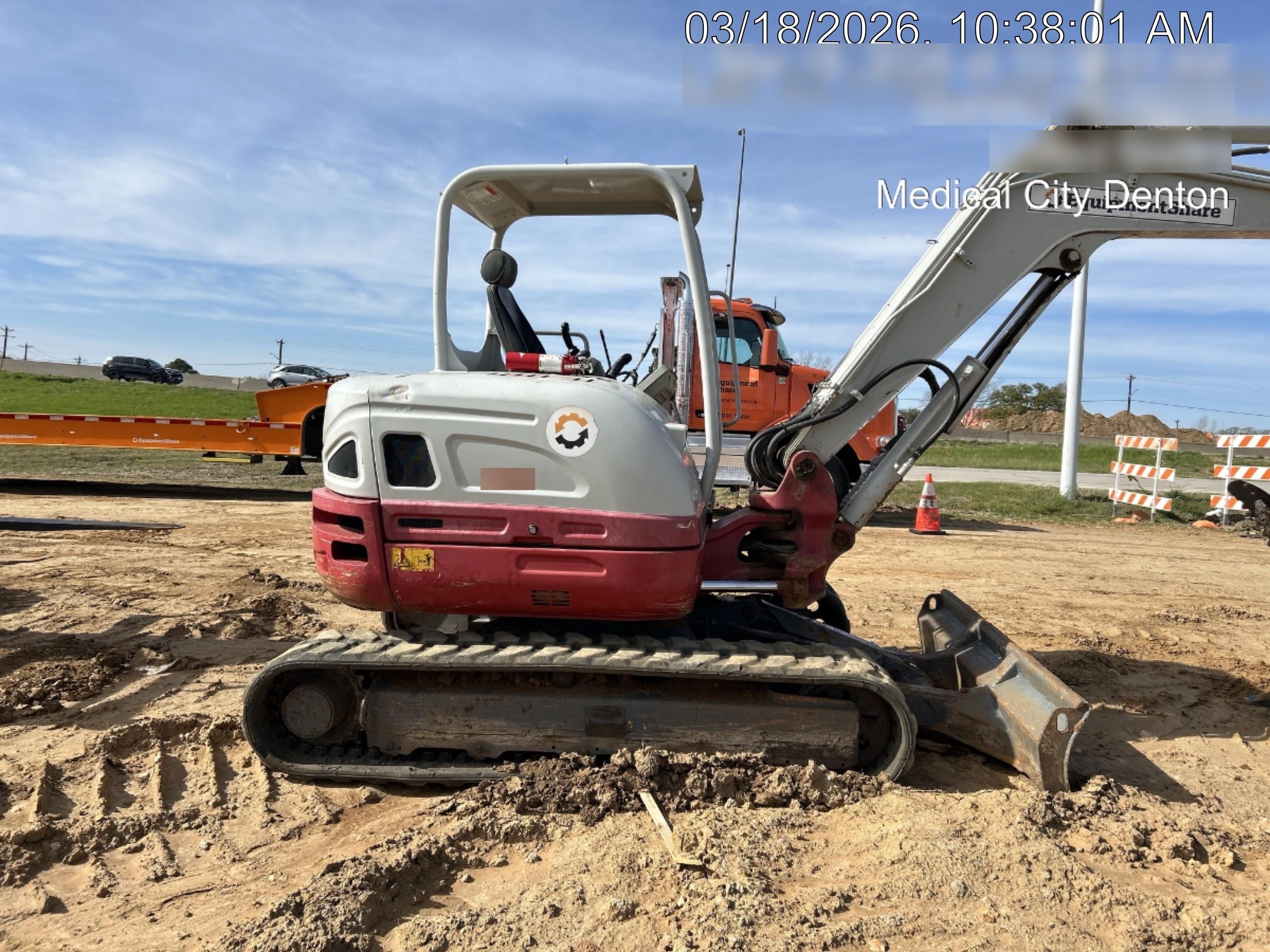 2019 Takeuchi TB260 Takeuchi TB260 Canopy w/Rubber Tracks, Auxiliary Hydraulics, Standard Blade, Manual QC