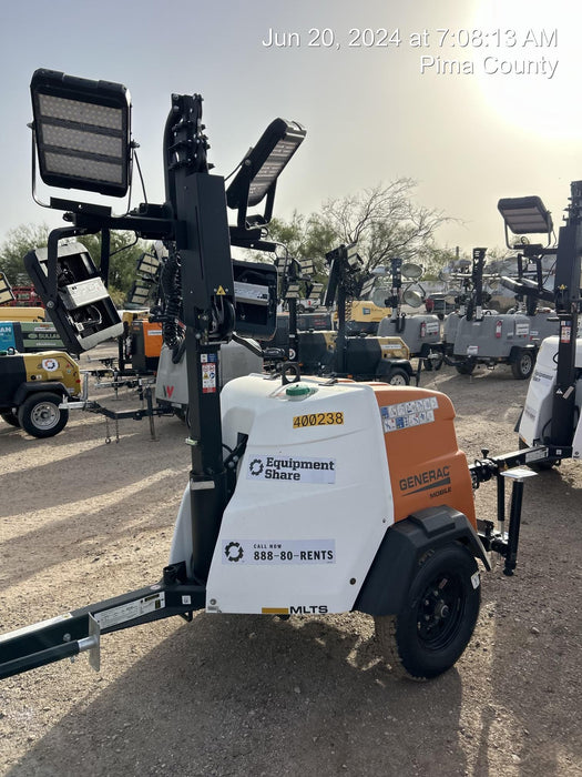 2024 Generac MLT2 Diesel, Flex Switch 120V Input, Powerzone Controller, 
(4) 320W LED Lights, 4kW Generator, 39.9 Gal Fuel Tank, 2" Ball, T3