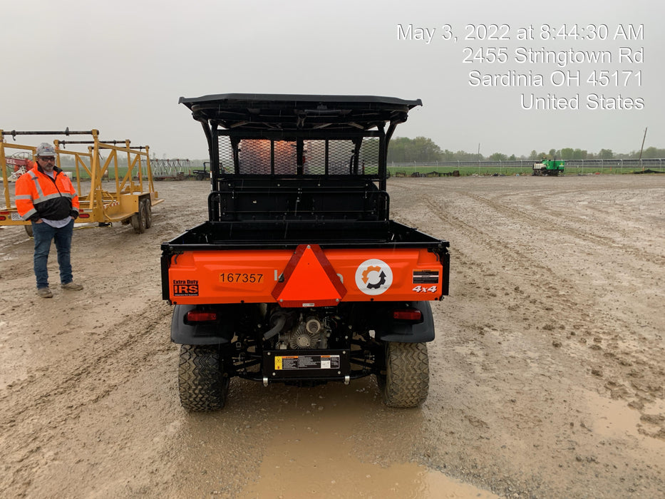 2022 Kubota RTV-X1140W-H Plastic Canopy, Windshield Acrylic Clear, LED Strobe Light, Wire Harness Kit, Back up Alarm
