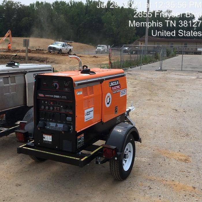 2021 Lincoln Electric Vantage 322 Vantage 322 Ready Pak 3 w/ Decals, ORANGE (includes trailer, cable rack, fender light kit) NO Telematics