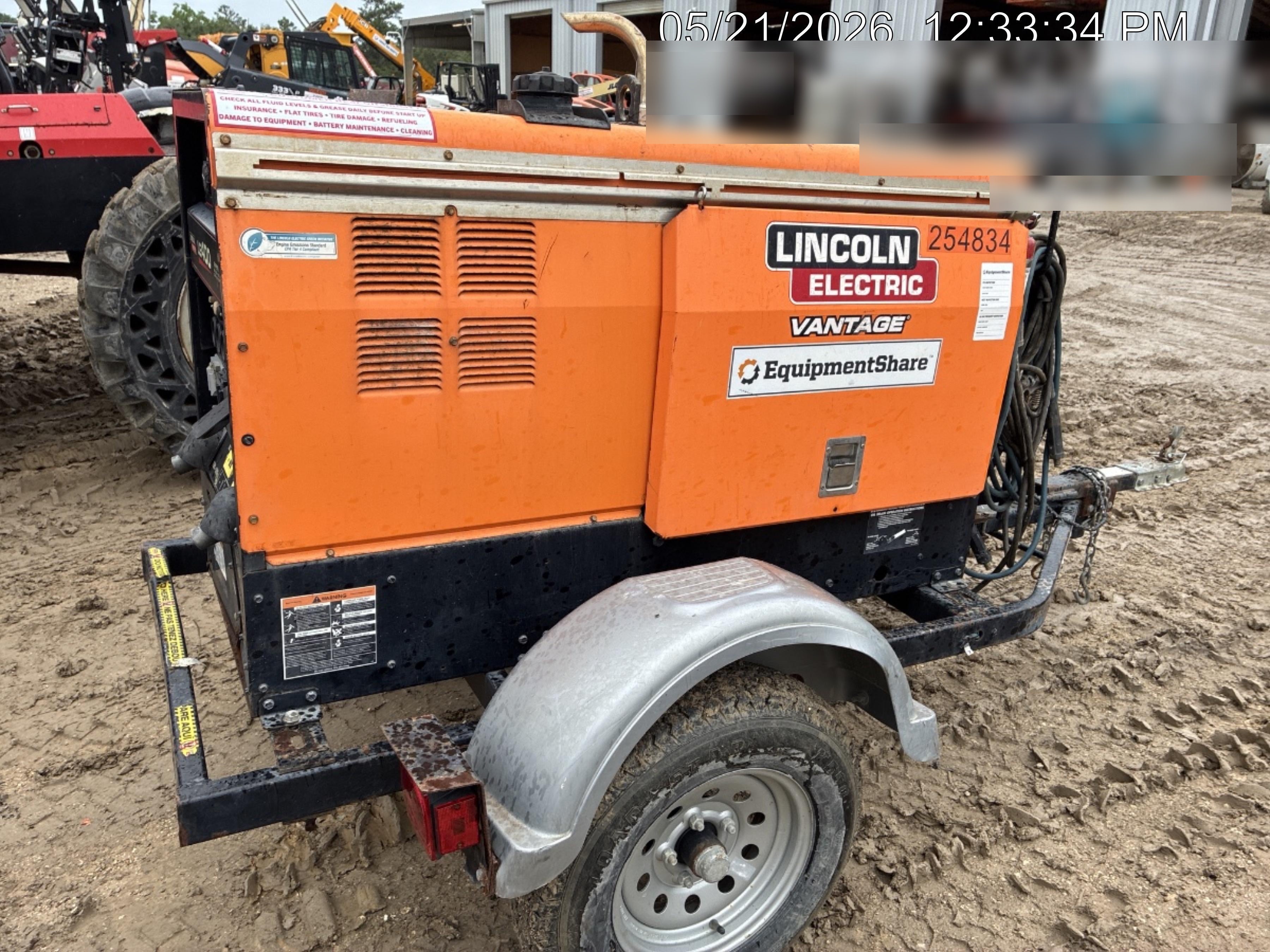 2022 Lincoln Electric LE400 Kubota V1505, Trlr, Cable Rack, Light Kit, ES Decals, T3