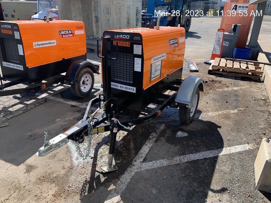 2022 Lincoln Electric LE400 Kubota V1505, Trlr, Cable Rack, Light Kit, ES Decals, T3