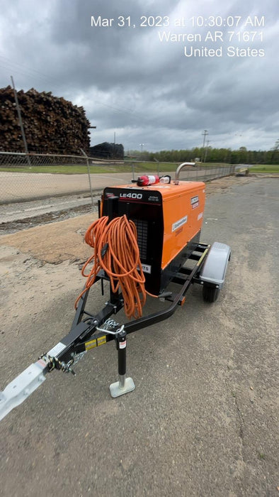 2022 Lincoln Electric LE400 Kubota V1505, Trlr, Cable Rack, Light Kit, ES Decals, T3