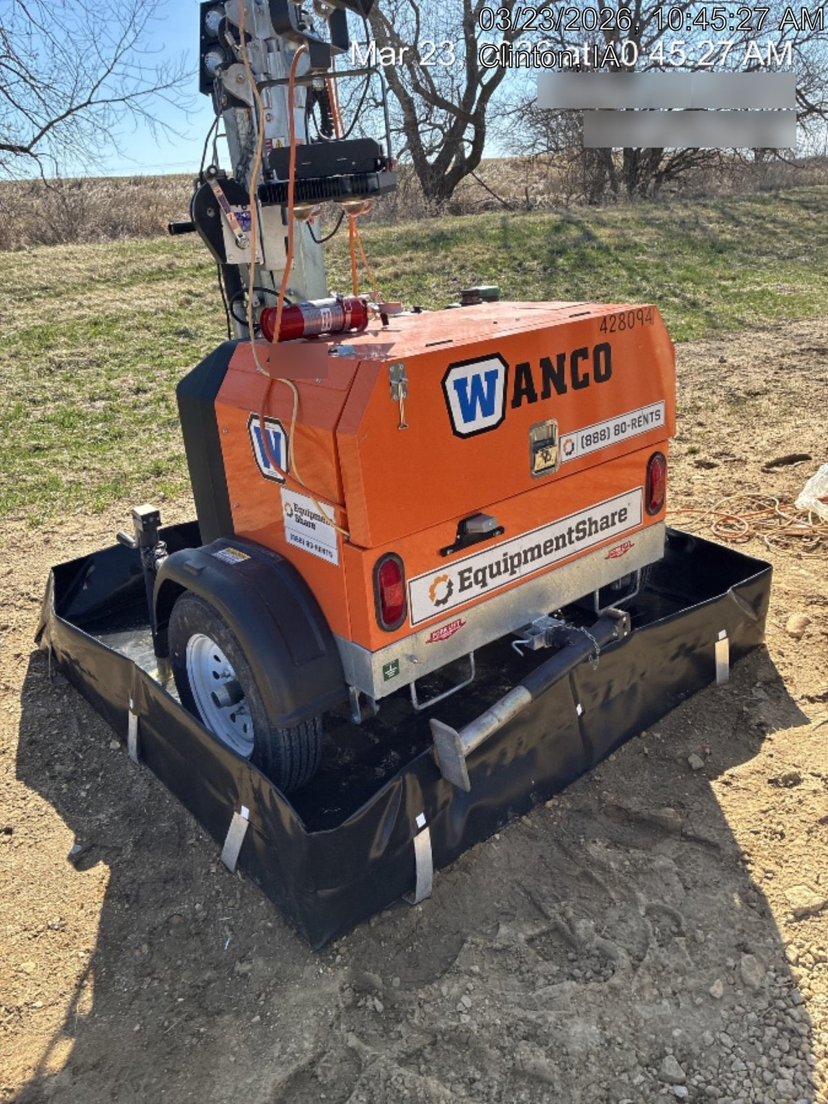 2024 Wanco WLTT-4MM4K Diesel, Deep Sea Controller, Shore Power Plug, Auto Start, (4) 350W LED Floodlights, 4kW Generator, 60 Gal Fuel Tank, 2" Ball, T3