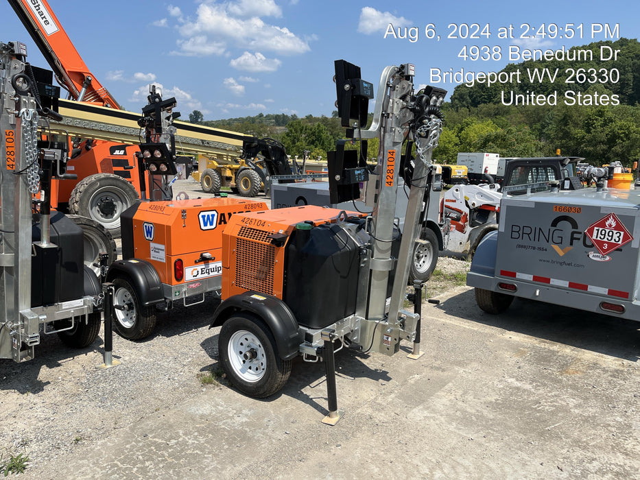 2024 Wanco WLTT-4MM4K Diesel, Deep Sea Controller, Shore Power Plug, Auto Start, (4) 350W LED Floodlights, 4kW Generator, 60 Gal Fuel Tank, 2" Ball, T3