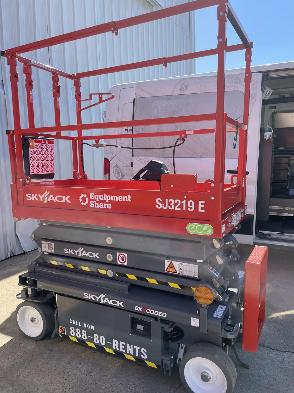 2024 Skyjack SJ3219 Electric Drive, Sld NM Tires, DBcns, RFRails, Power to Platform, T3 + Access Control