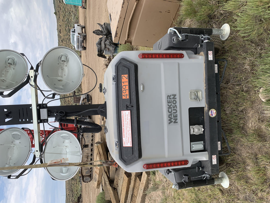 2019 Wacker Neuson LTV6L-MH Mobile Light Tower w/Fuel Level Sensor Installed