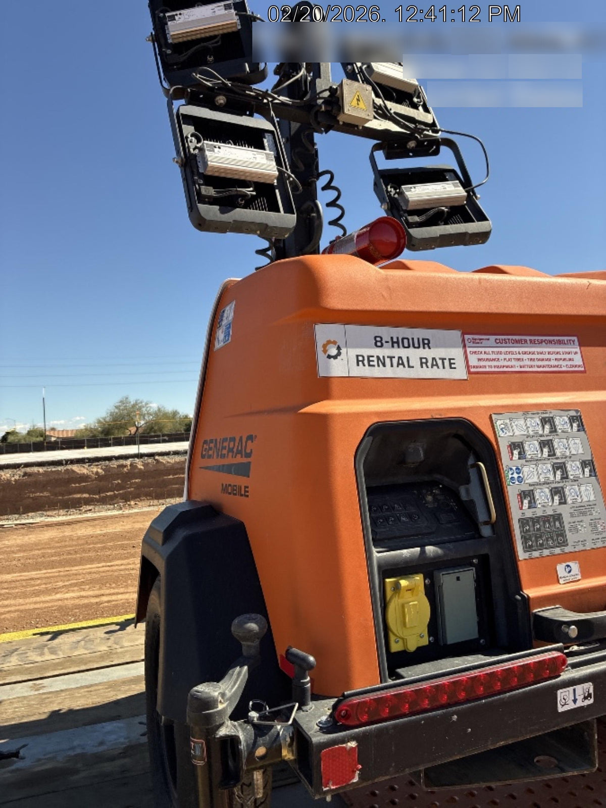 2024 Generac MLT2 Diesel, Flex Switch 120V Input, Powerzone Controller, 
(4) 320W LED Lights, 4kW Generator, 39.9 Gal Fuel Tank, 2" Ball, T3