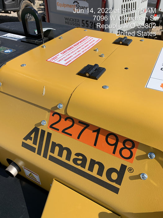 2022 Allmand NLV3GR (4) LED Light Fixture 350W, 23' Vertical Mast, 3kW Prime, Towable, Deep Sea L401, Leveling Jacks, Yanmar T4F 5.8hp