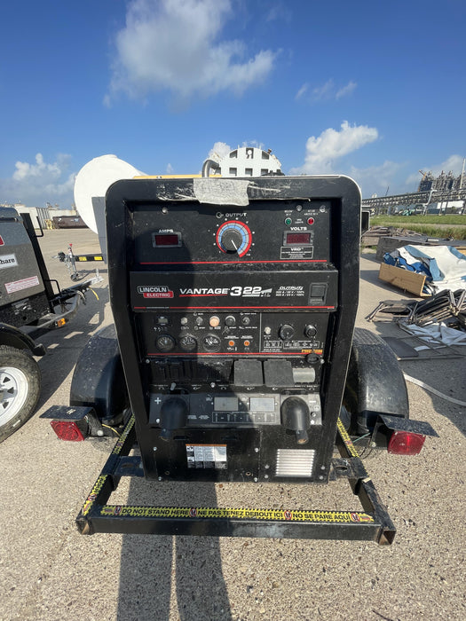 2018 Lincoln Electric Vantage 322 Lincoln Vantage 322 Welder Ready Pak 3 - Vantage 322, Trailer, Fender and light kit, Cable rack