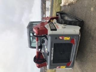 2019 Takeuchi TL12V2C Cab/Heat/Air w/Auxiliary Hydraulics, 2 Speed, Hydraulic QC 80" Tooth Bucket, 48" Pallet Forks