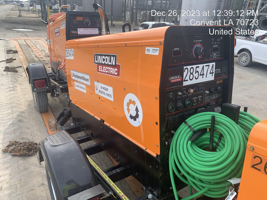 2022 Lincoln Electric LE400 Kubota V1505, Trlr, Cable Rack, Light Kit, ES Decals, T3