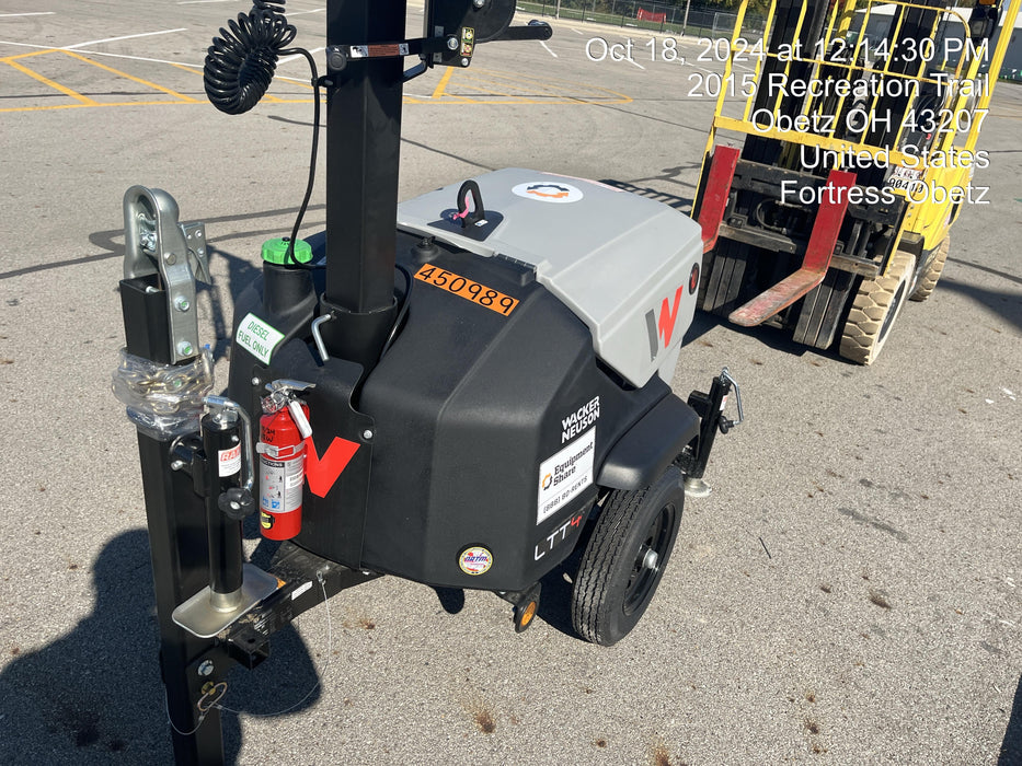 2024 Wacker Neuson LTT4 Diesel, Kohler KDW702, Deep Sea Controller, Auto Start, LED 320W, Bypass Outlet, T3