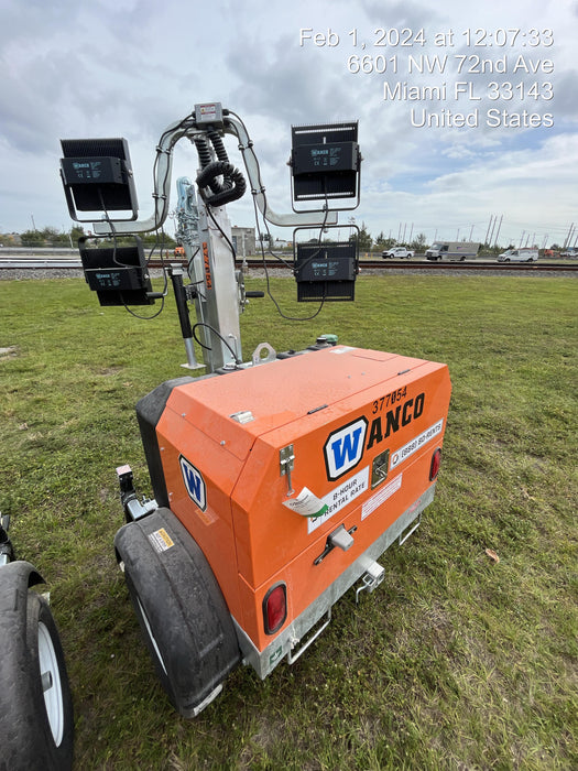 2023 Wanco WLTT-4MM4K Diesel, Deep Sea Controller, Shore Power Plug, Auto Start, (4) 350W LED Floodlights, 4kW Generator, 60 Gal Fuel Tank, 2" Ball, T3