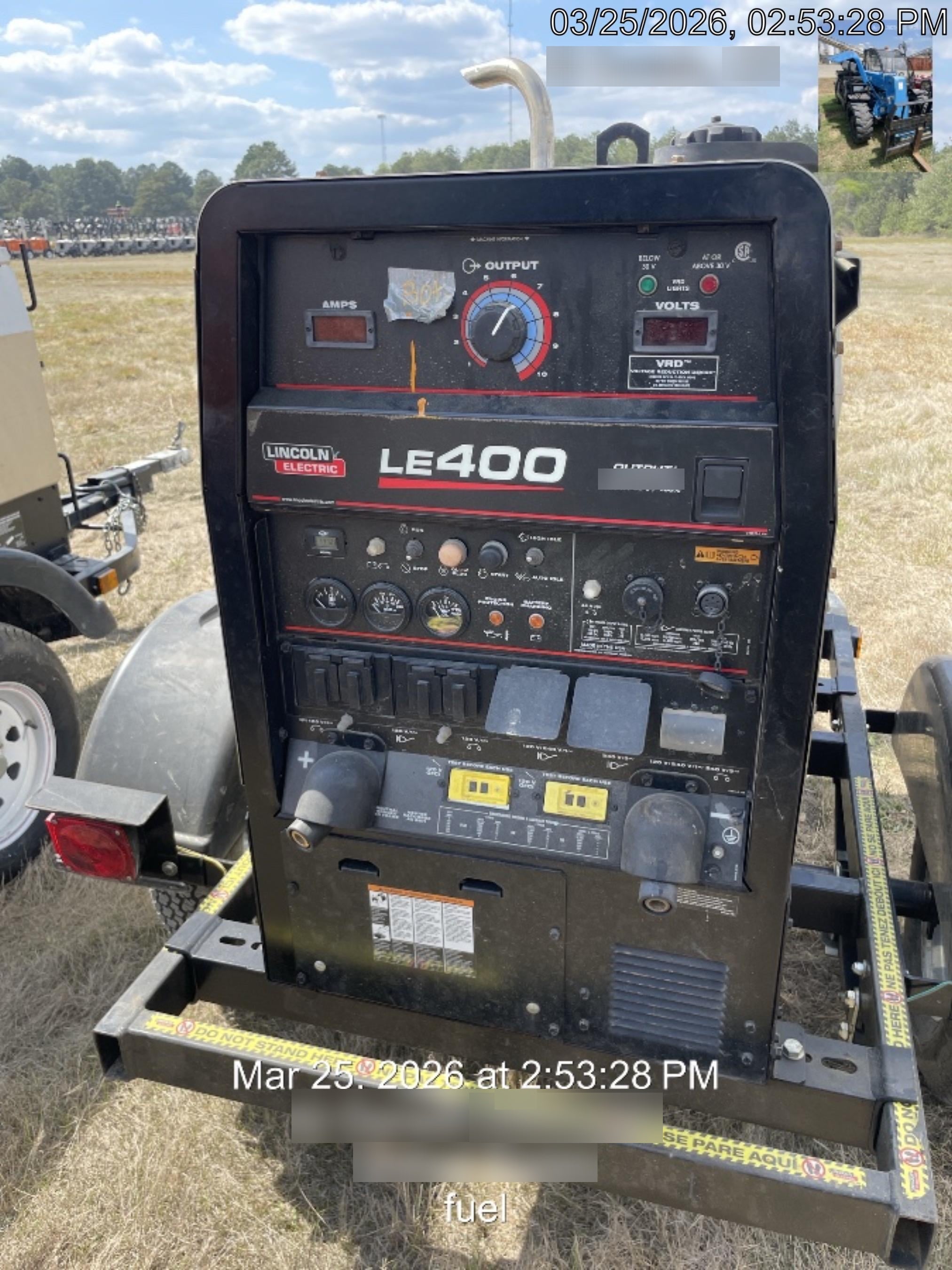 2024 Lincoln Electric LE400 Kubota V1505, Trlr, Cable Rack, Light Kit, ES Decals, T3