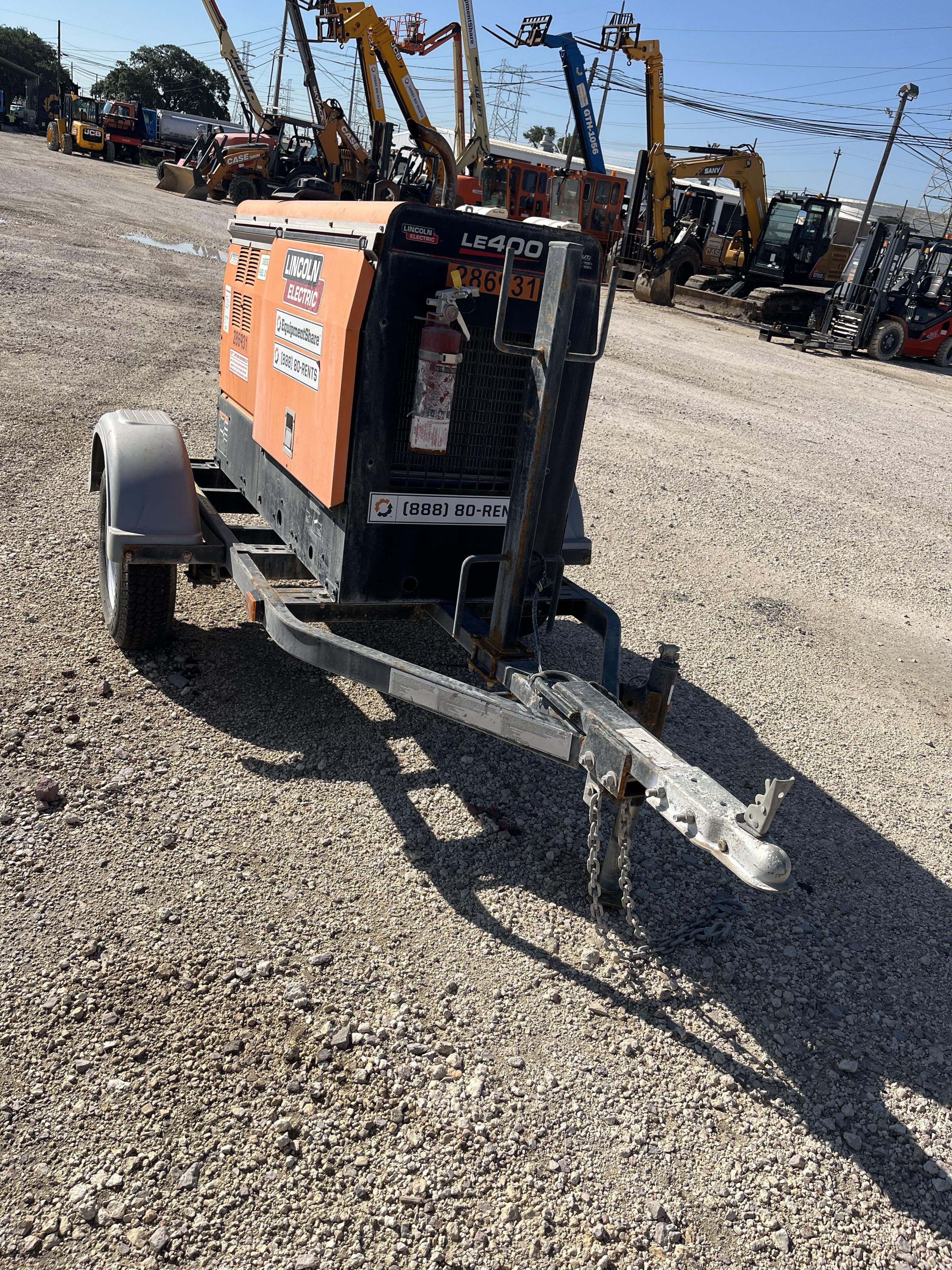 2022 Lincoln Electric LE400 Kubota V1505, Trlr, Cable Rack, Light Kit, ES Decals, T3
