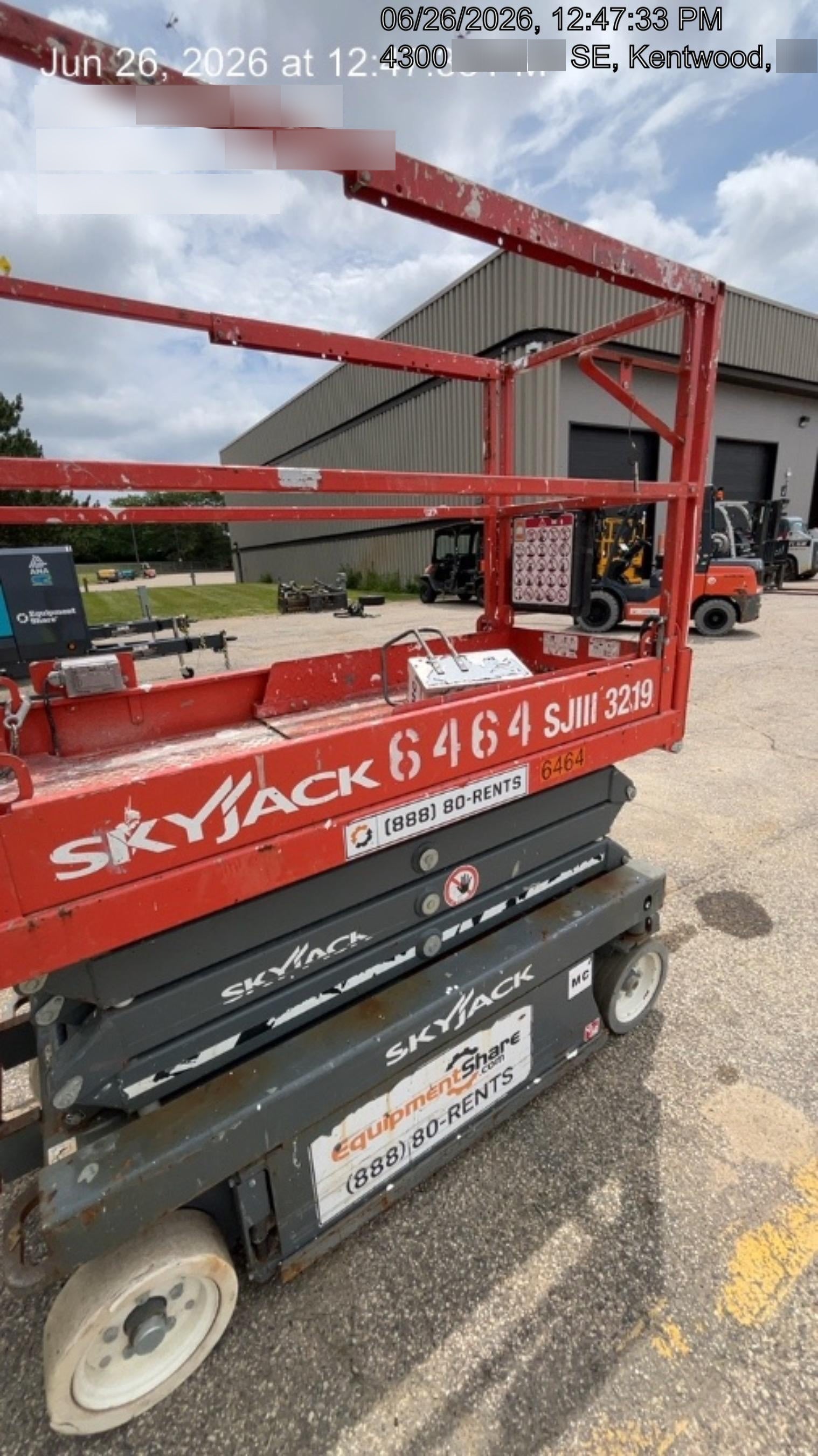 2017 Skyjack SJIII-3219 Skyjack SJ3219, Extended Warranty 5yr/5k hr
