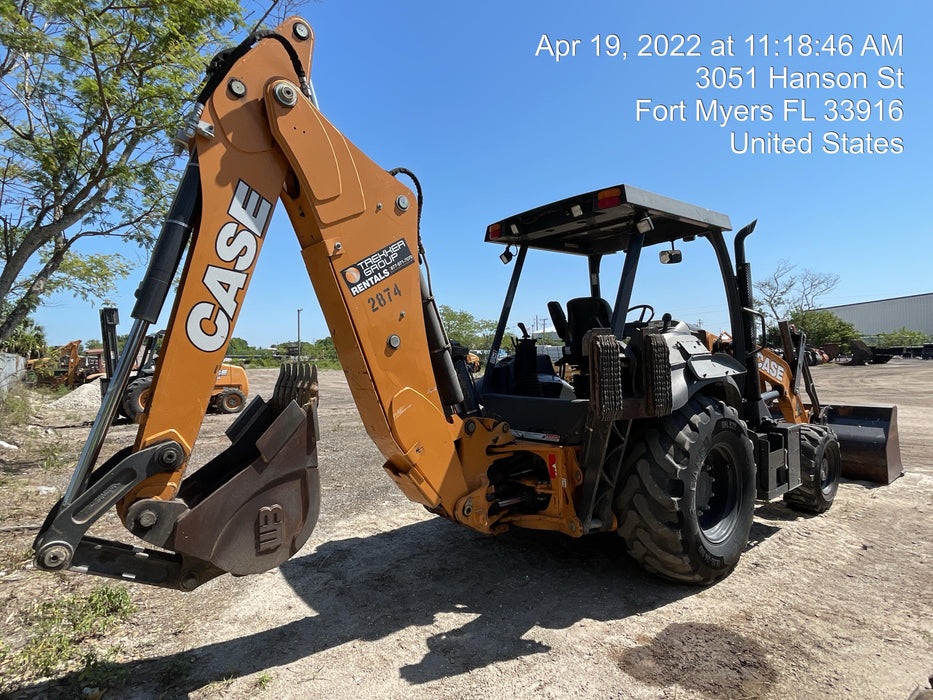 2018 Case 580N EP STANDARD HOE, ROPS, PILOT CONTROLS, AUX HYD