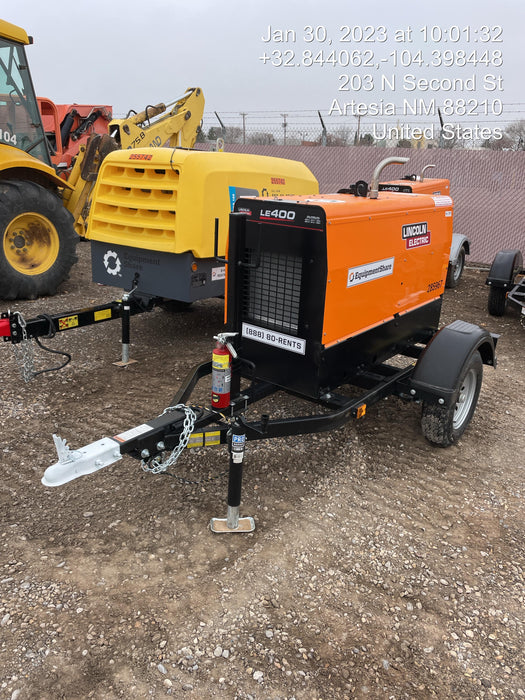 2022 Lincoln Electric LE400 Kubota V1505, Trlr, Cable Rack, Light Kit, ES Decals, T3