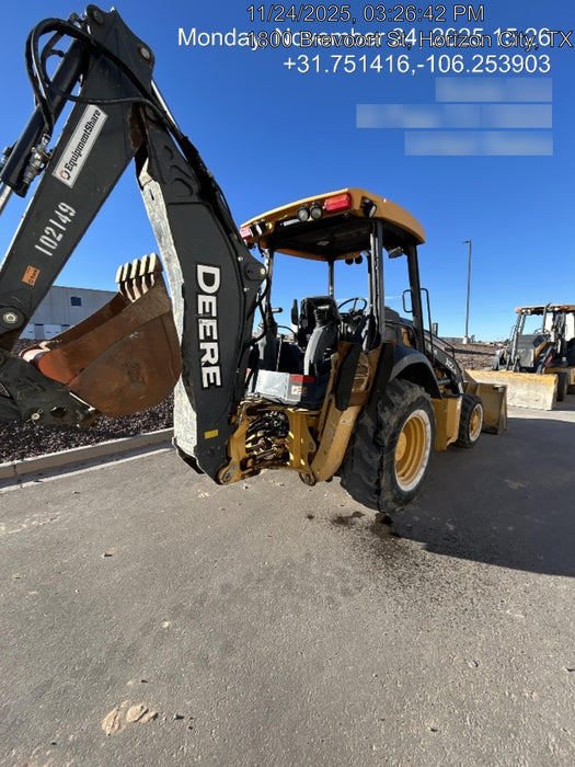 2020 John Deere 310LEP Canopy, 4WD, Standard Stick, Pilot Controls, 2 Way Hydraulics, TAG Manual QC