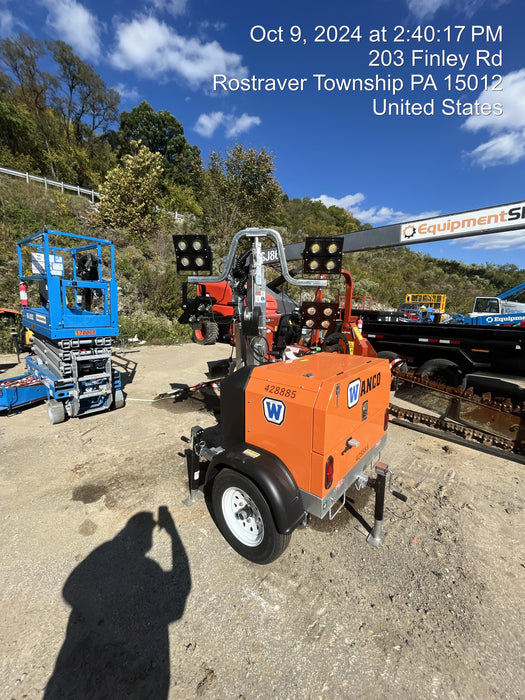 2024 Wanco WLTT-4MM4K Diesel, Deep Sea Controller, Shore Power Plug, Auto Start, (4) 350W LED Floodlights, 4kW Generator, 60 Gal Fuel Tank, 2" Ball, T3