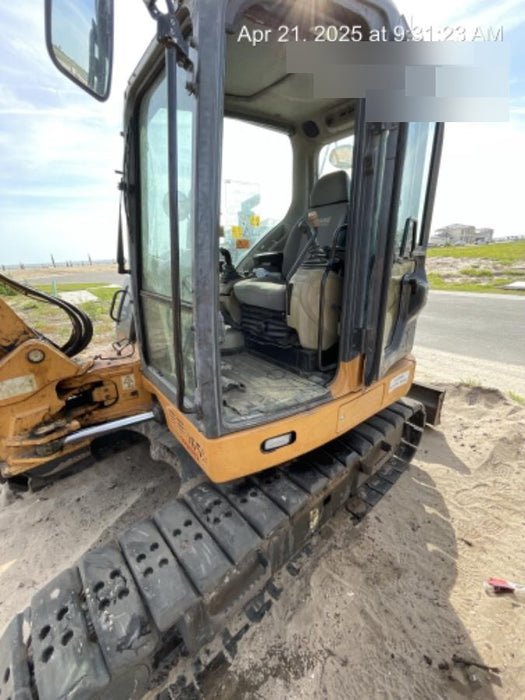 2015 Case CX80C CLOSED CAB, A/C, RUBBER TRACKS PADS, 7'-2" ARM