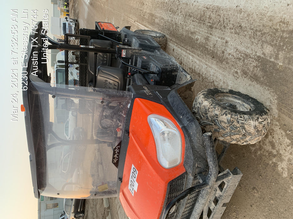 2020 Kubota RTV-X1140WL-A 4WD, LED Strobe, Windshield Acrylic Clear, Plastic Canopy, Wire Harness Kit, Backup Alarm, Bed Liner