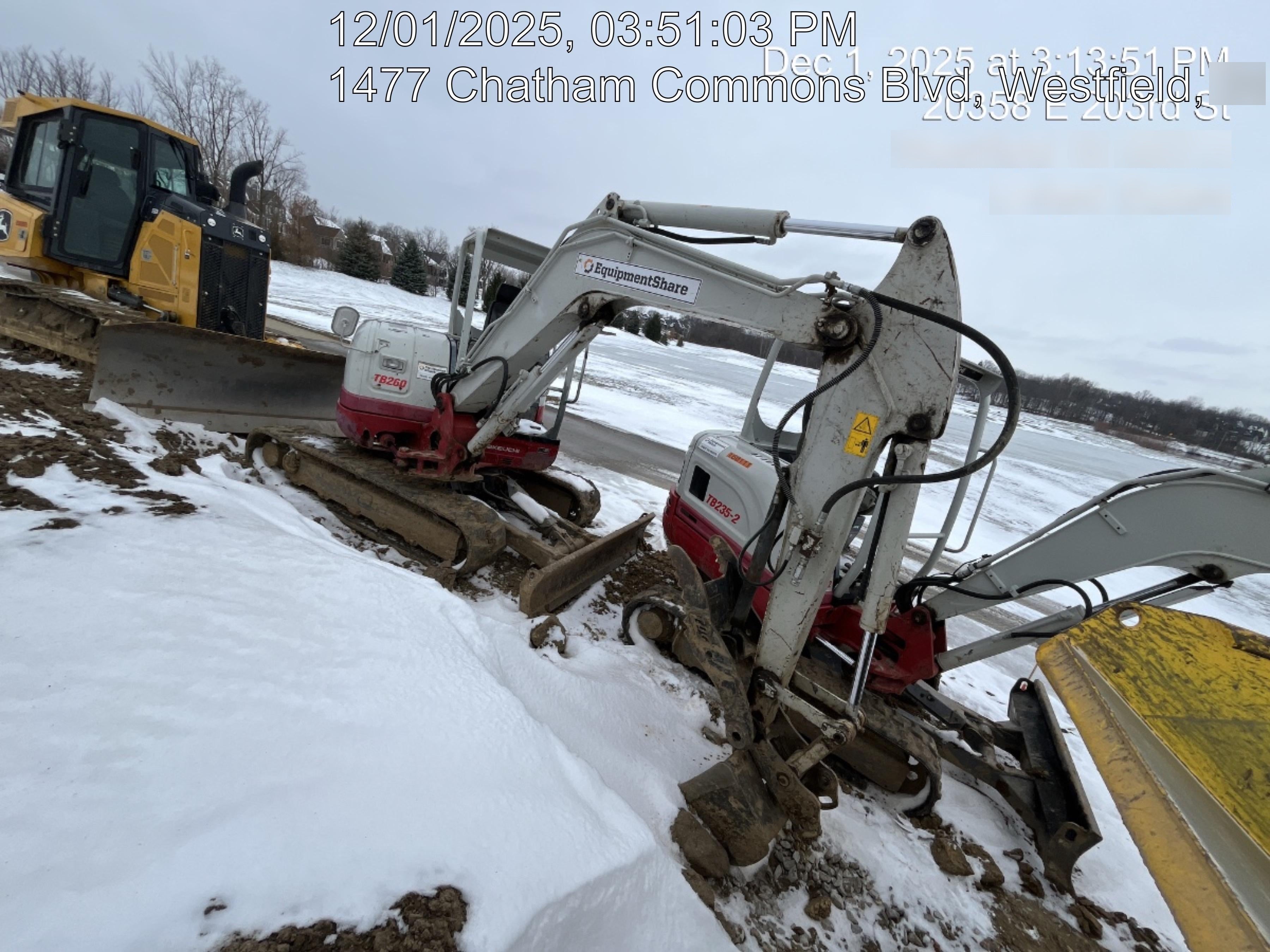 2019 Takeuchi TB260 Takeuchi TB260 Canopy w/Rubber Tracks, Auxiliary Hydraulics, Standard Blade, Manual QC