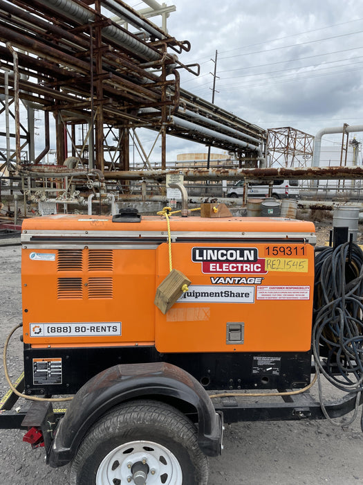 2021 Lincoln Electric Vantage 322 Vantage 322 Ready Pak 3 w/ Decals, ORANGE (includes trailer, cable rack, fender light kit) NO Telematics