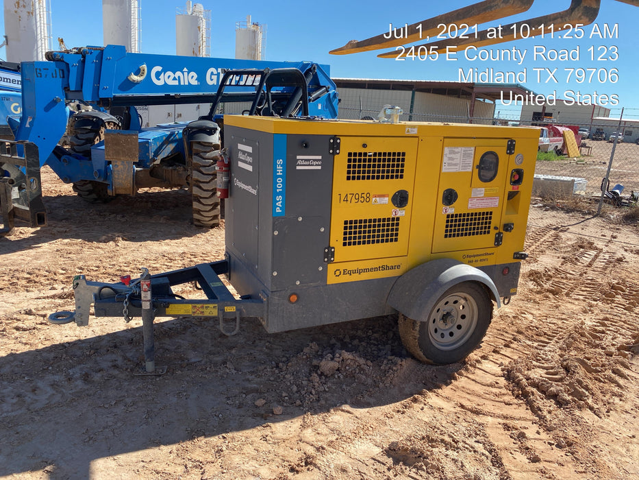 2021 ATLAS COPCO PAS 100 HF CS Enclosed