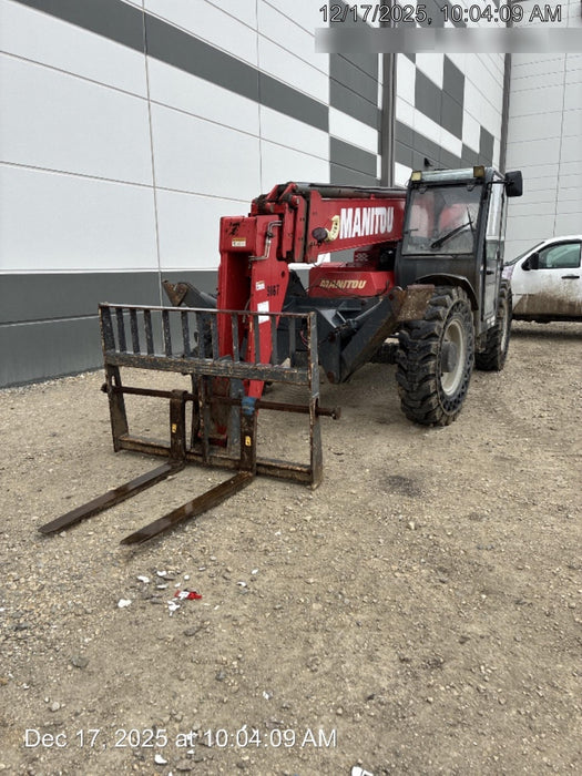 2018 Manitou MTA10055 Manitou MTA 10055 w/Cab/Heat/AC, Work Lights/Strobe, Aux Hyd, Solid Tires, Lift Hook, 66" Carriage, 60" Forks