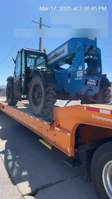 2020 Genie GTH-636 Cab/Heat/Air, Solid Tires, Work Lights, Beacon, Aux Hydraulics, Back up Alarm