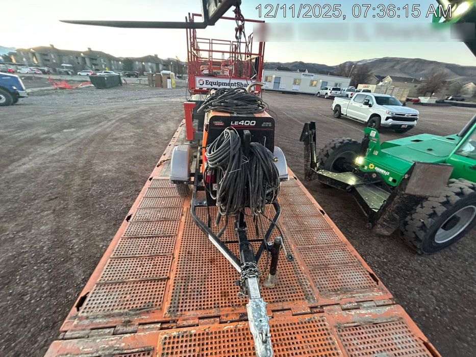 2022 Lincoln Electric LE400 Kubota V1505, Trlr, Cable Rack, Light Kit, ES Decals, T3